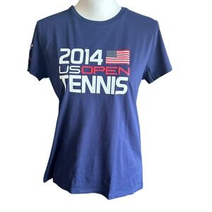 Polo Ralph Lauren T-Shirt Women's Large Navy‎ Blue US Open Tennis 2014 T-Shirt